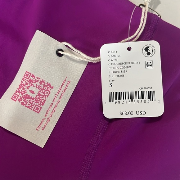 NWT Maternity Free People X Hatch Purple Never Better Sports Bra - Picture 3 of 7